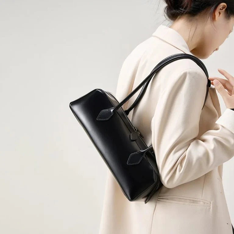 Barrel Zip Shoulder Bag