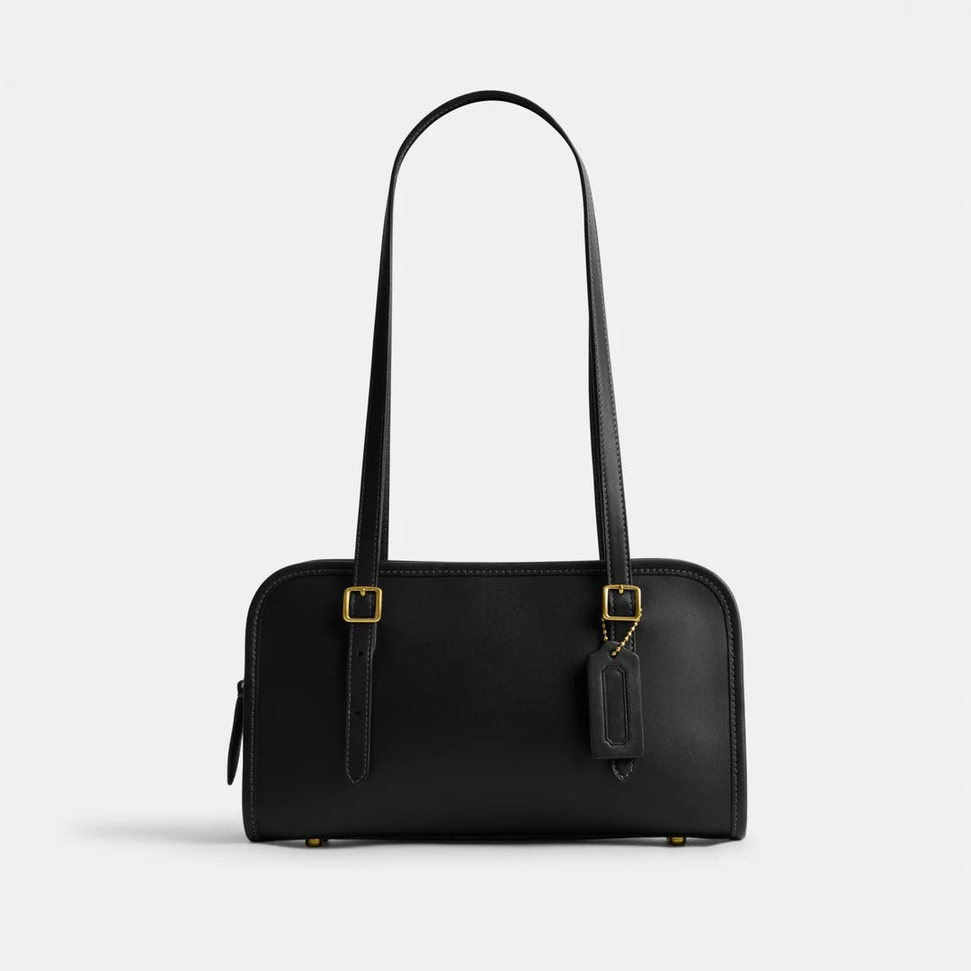 Box-Edge Rectangular Shoulder Bag
