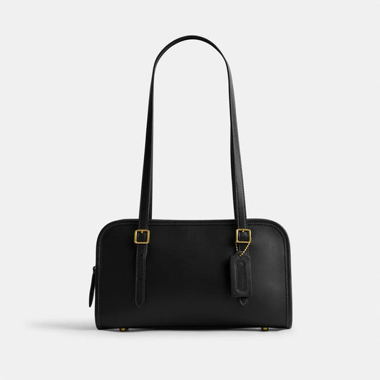 Box-Edge Rectangular Shoulder Bag