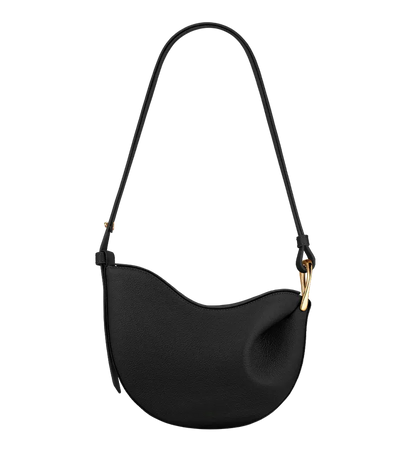 Curved Flap Shoulder Bag