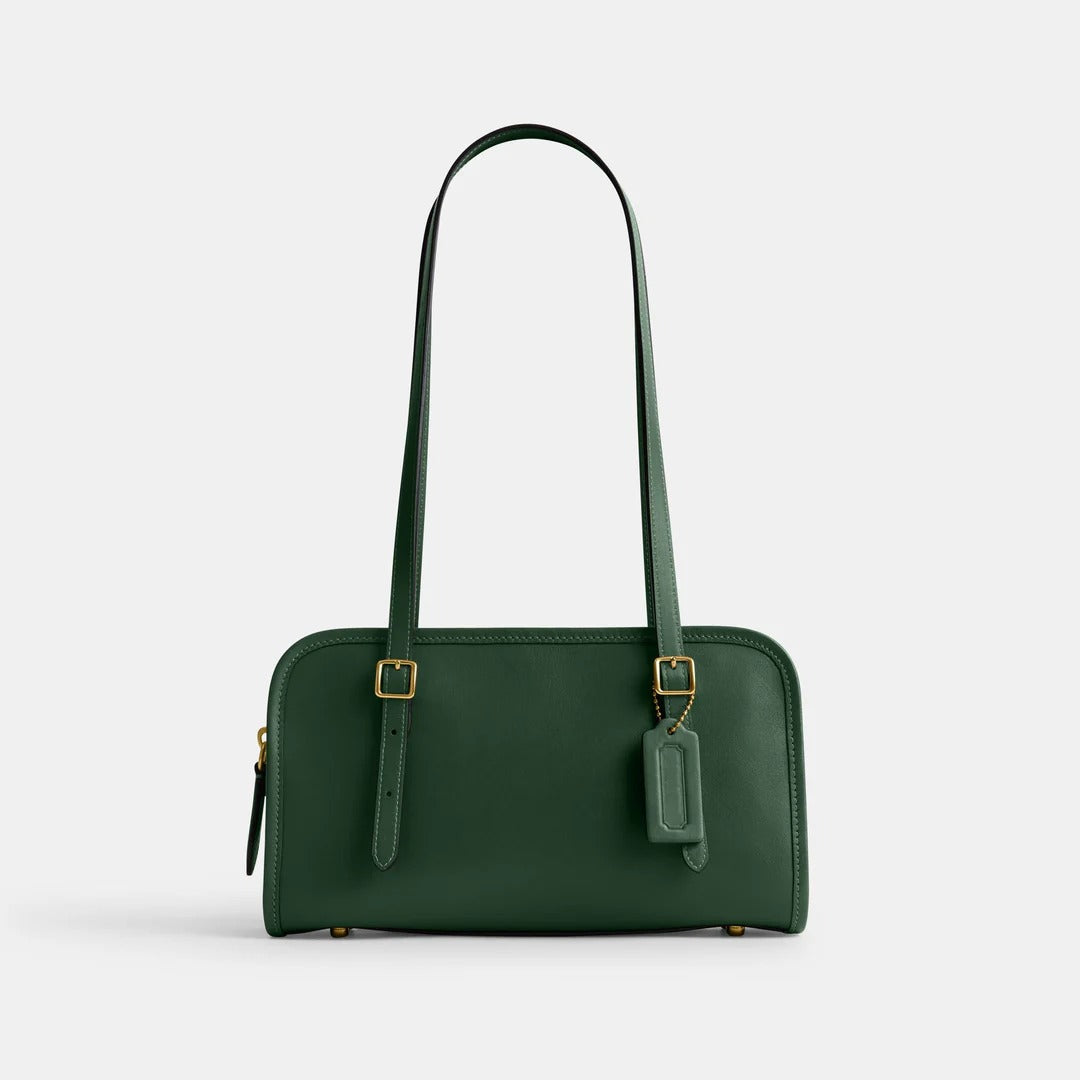 Box-Edge Rectangular Shoulder Bag