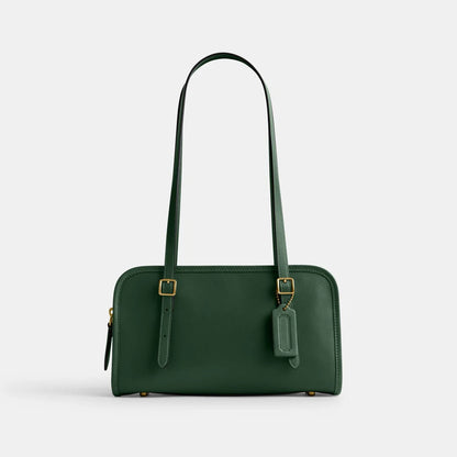 Box-Edge Rectangular Shoulder Bag