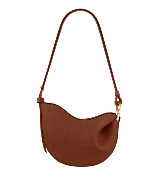 Curved Flap Shoulder Bag