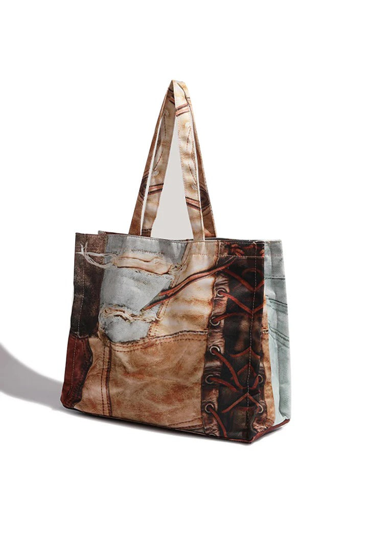 Printed Oversized Tote Bag