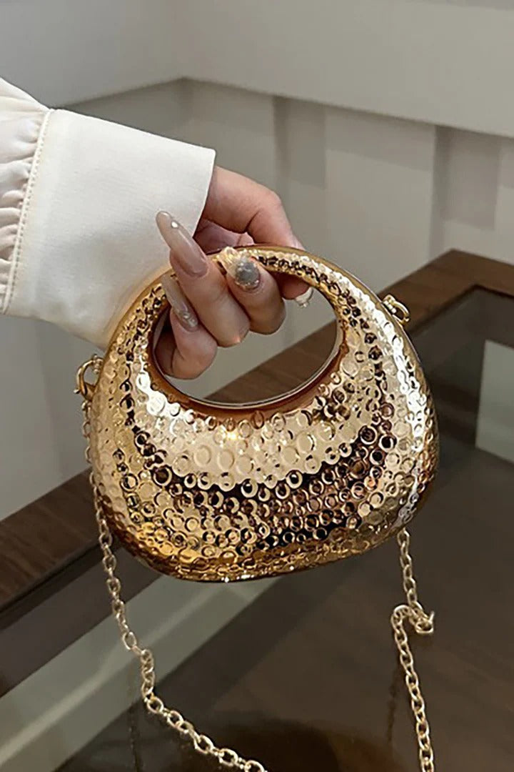 Mini Sculpted Chain Bag