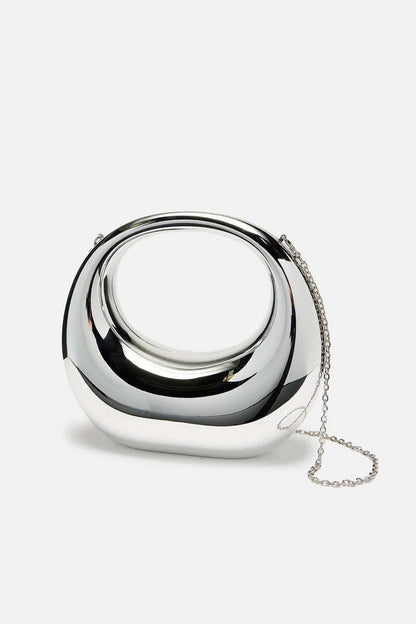 Arc Handle Sculpted Clutch