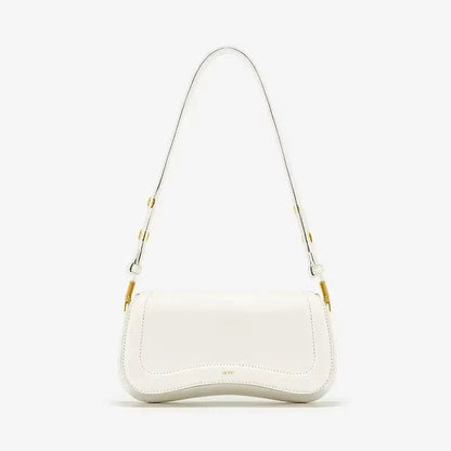 Curved Wave Edge Shoulder Bag