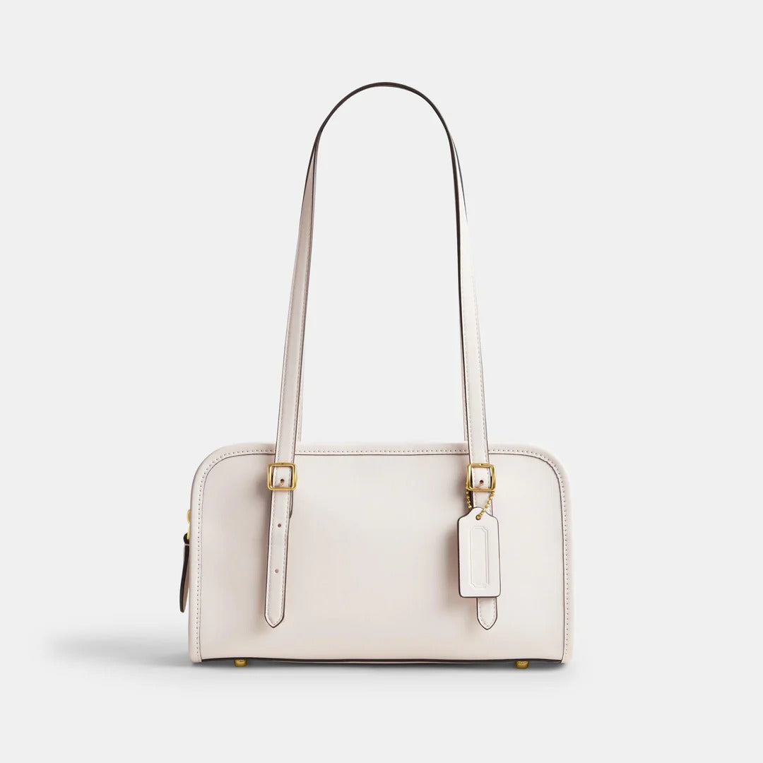 Box-Edge Rectangular Shoulder Bag