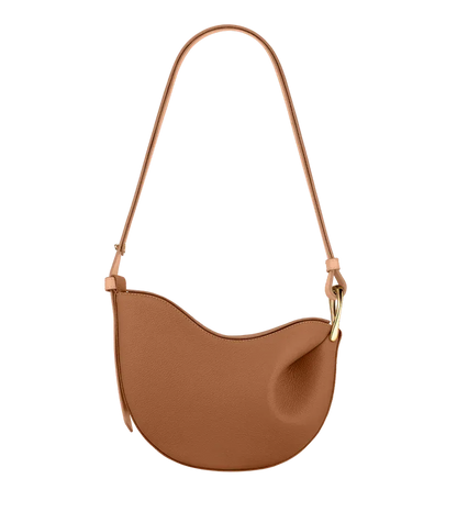 Curved Flap Shoulder Bag