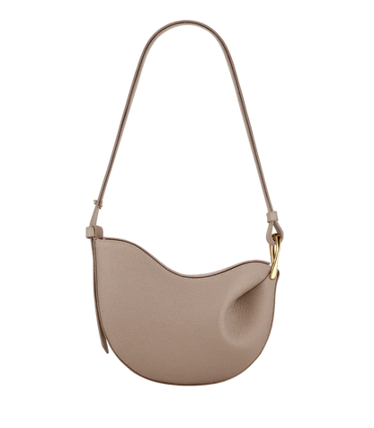 Curved Flap Shoulder Bag
