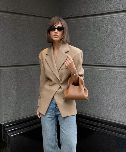 Structured Slouch Top Handle Bag
