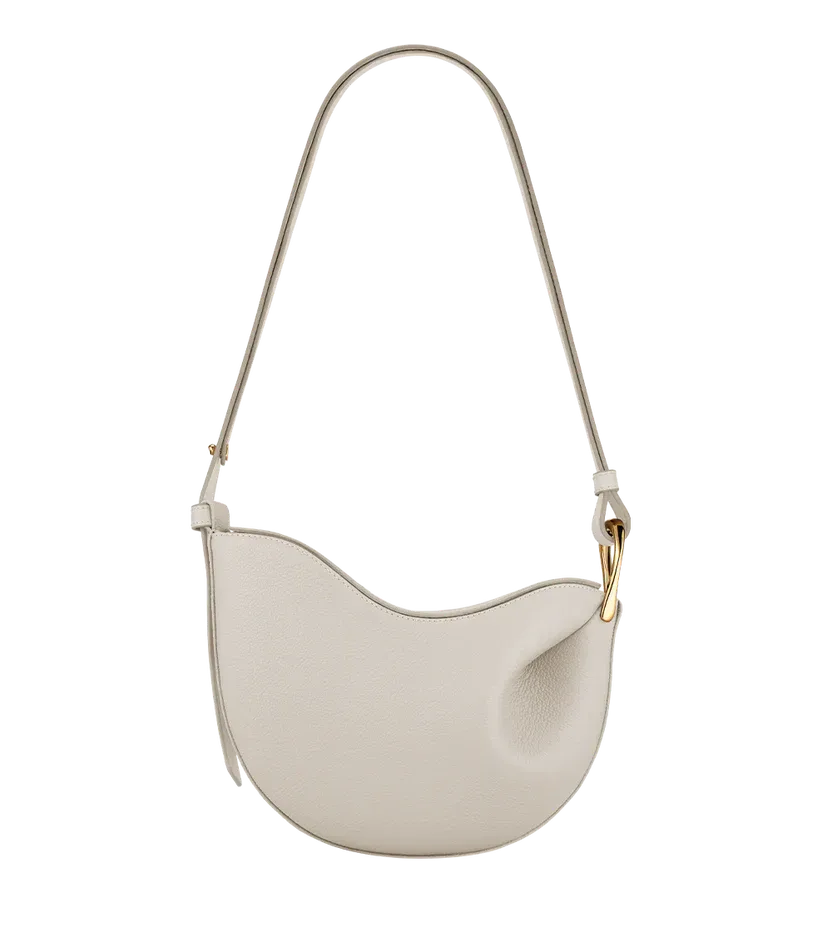 Curved Flap Shoulder Bag
