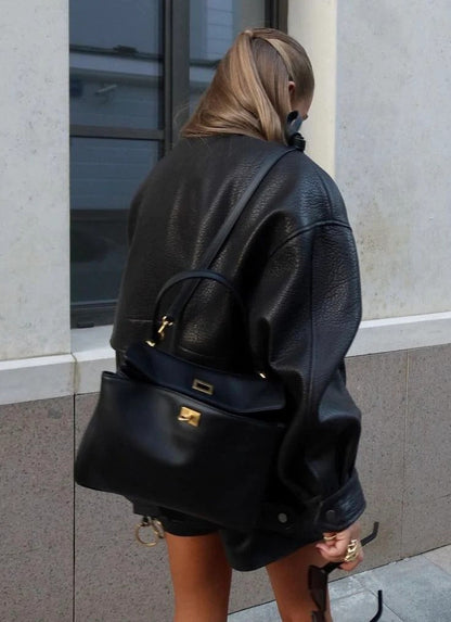 Folded Flap Structured Bag