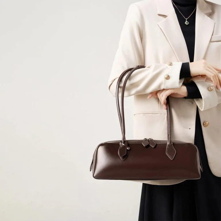 Barrel Zip Shoulder Bag