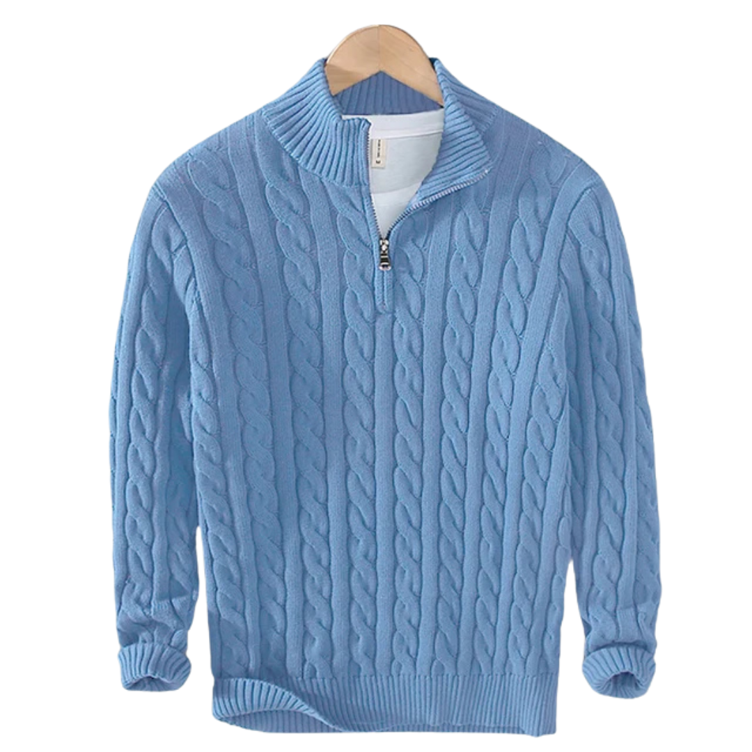 Cable Half-Zip Pullover