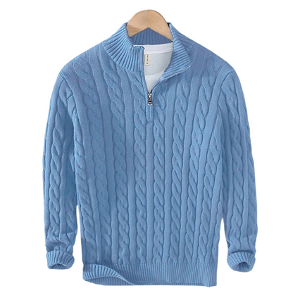 Cable Half-Zip Pullover