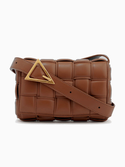 Structured Grid Shoulder Bag