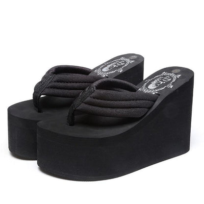 Elevated Wedge Flip-Flops