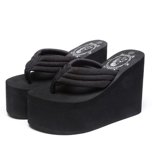 Elevated Wedge Flip-Flops