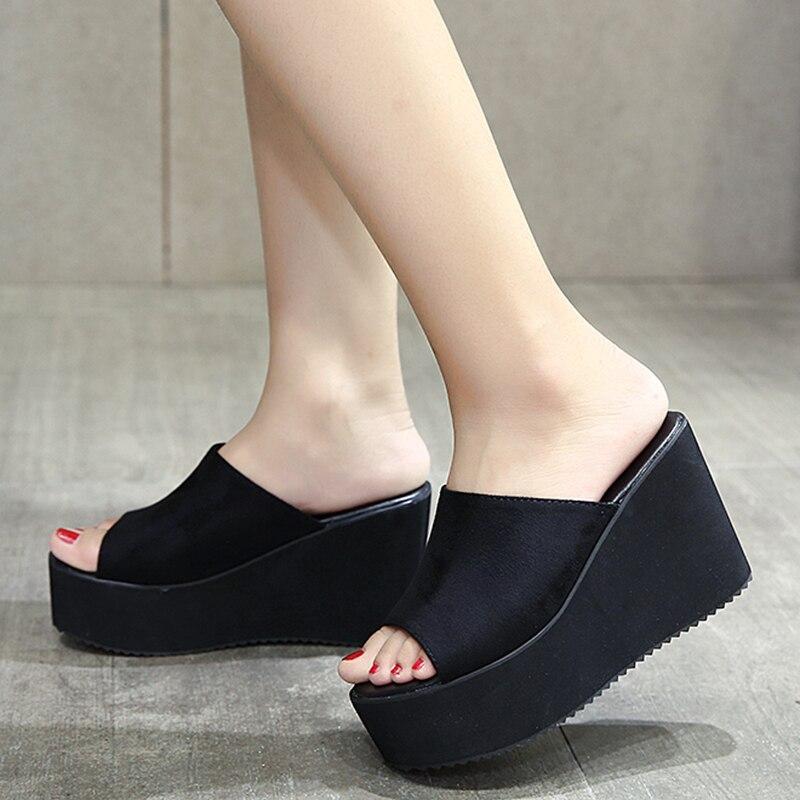 Slide-On Wedge Sandals