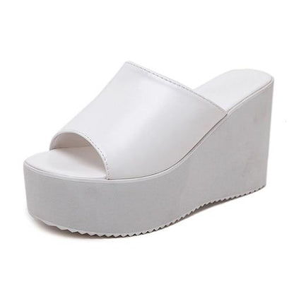 Slide-On Wedge Sandals