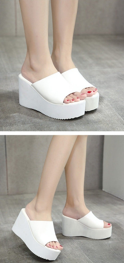 Slide-On Wedge Sandals