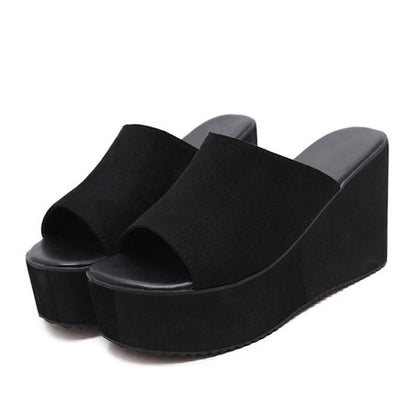 Slide-On Wedge Sandals