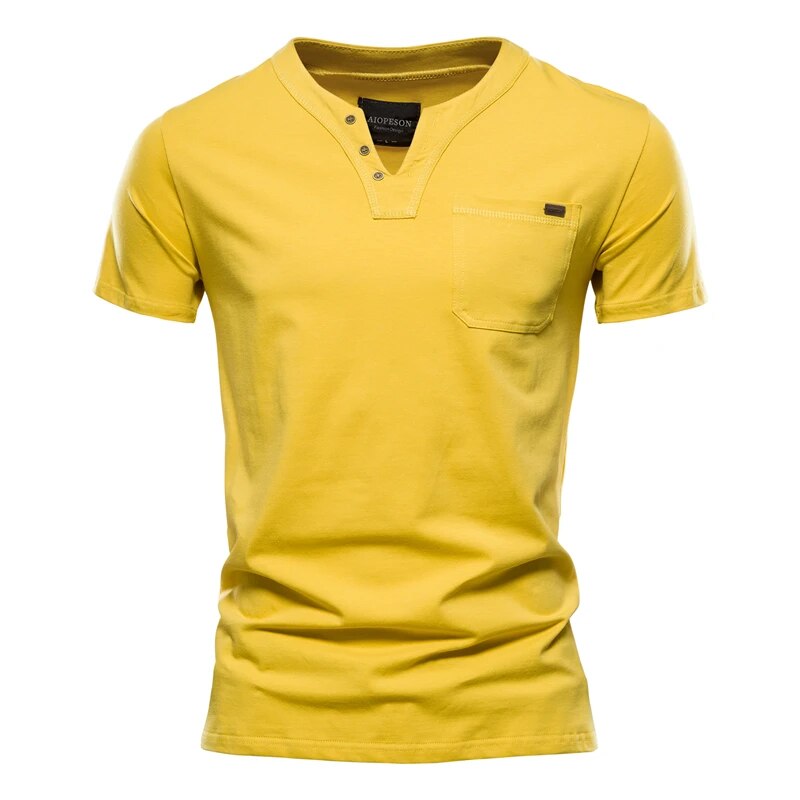 Snap Front Henley Tee