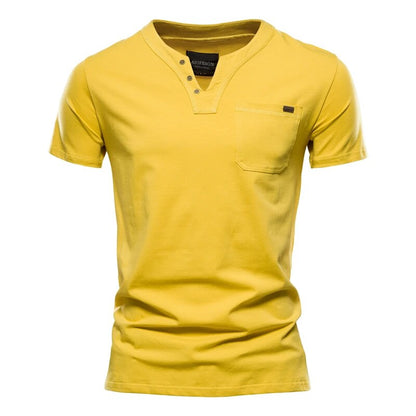 Snap Front Henley Tee