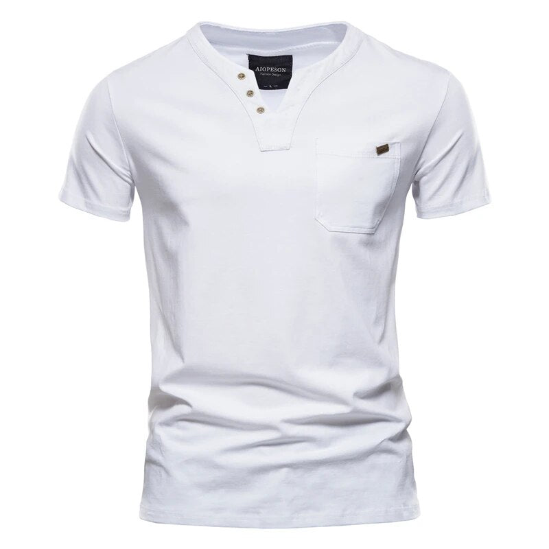 Snap Front Henley Tee