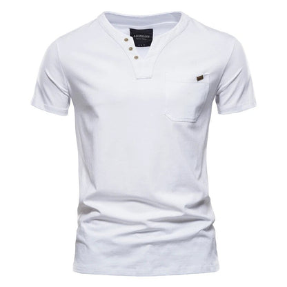 Snap Front Henley Tee