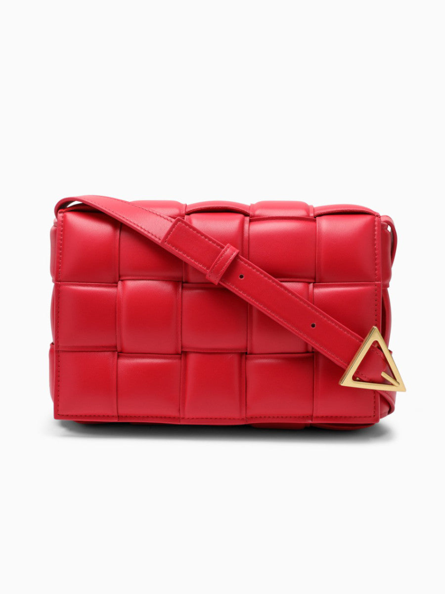 Structured Grid Shoulder Bag