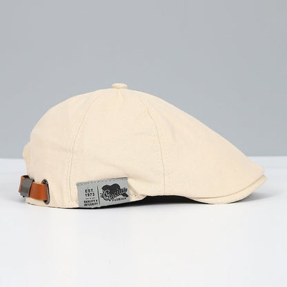 Retro Curve-Brim Cap with Patch Detail