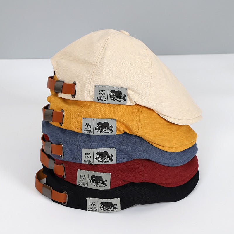Retro Curve-Brim Cap with Patch Detail