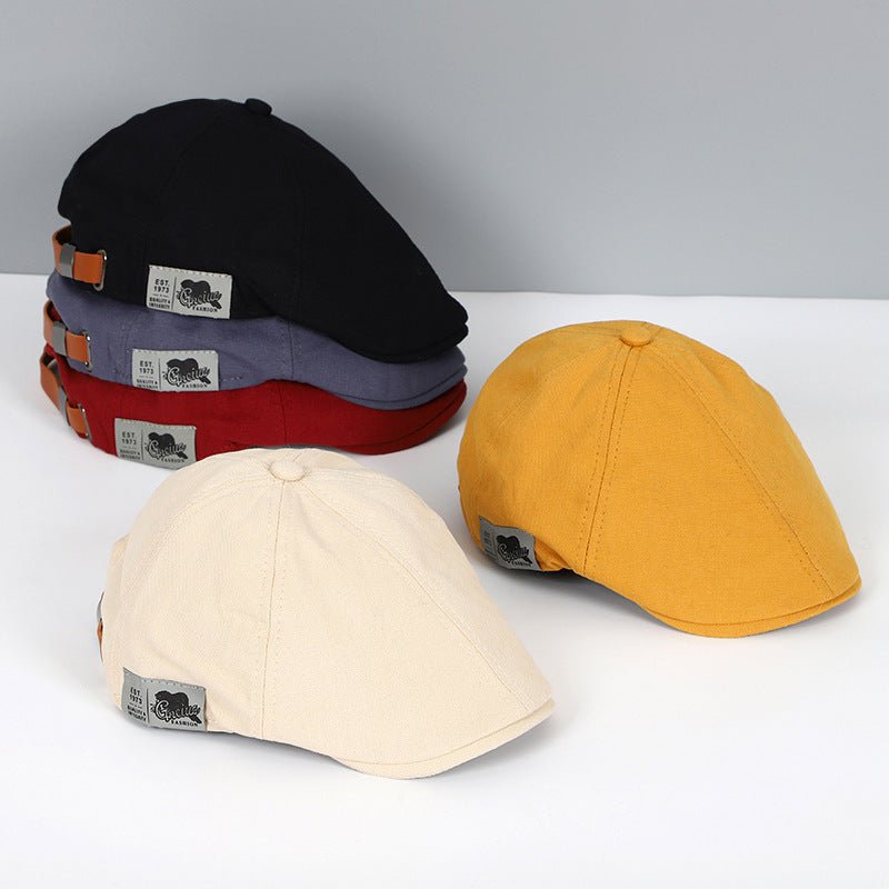 Retro Curve-Brim Cap with Patch Detail