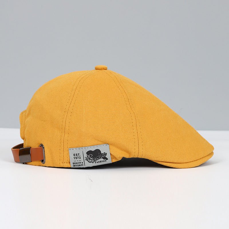Retro Curve-Brim Cap with Patch Detail