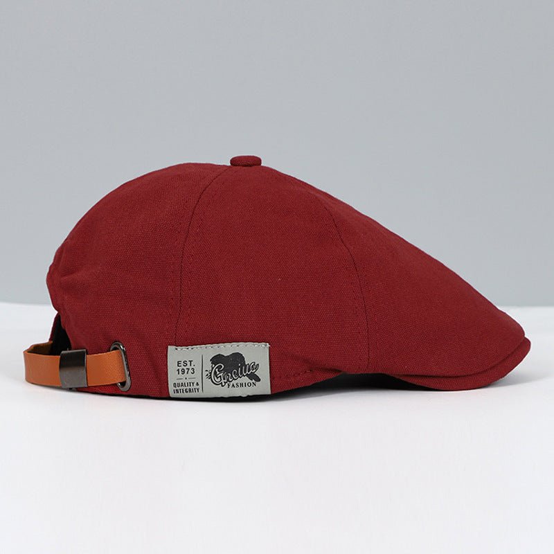 Retro Curve-Brim Cap with Patch Detail