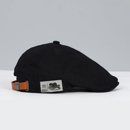 Retro Curve-Brim Cap with Patch Detail
