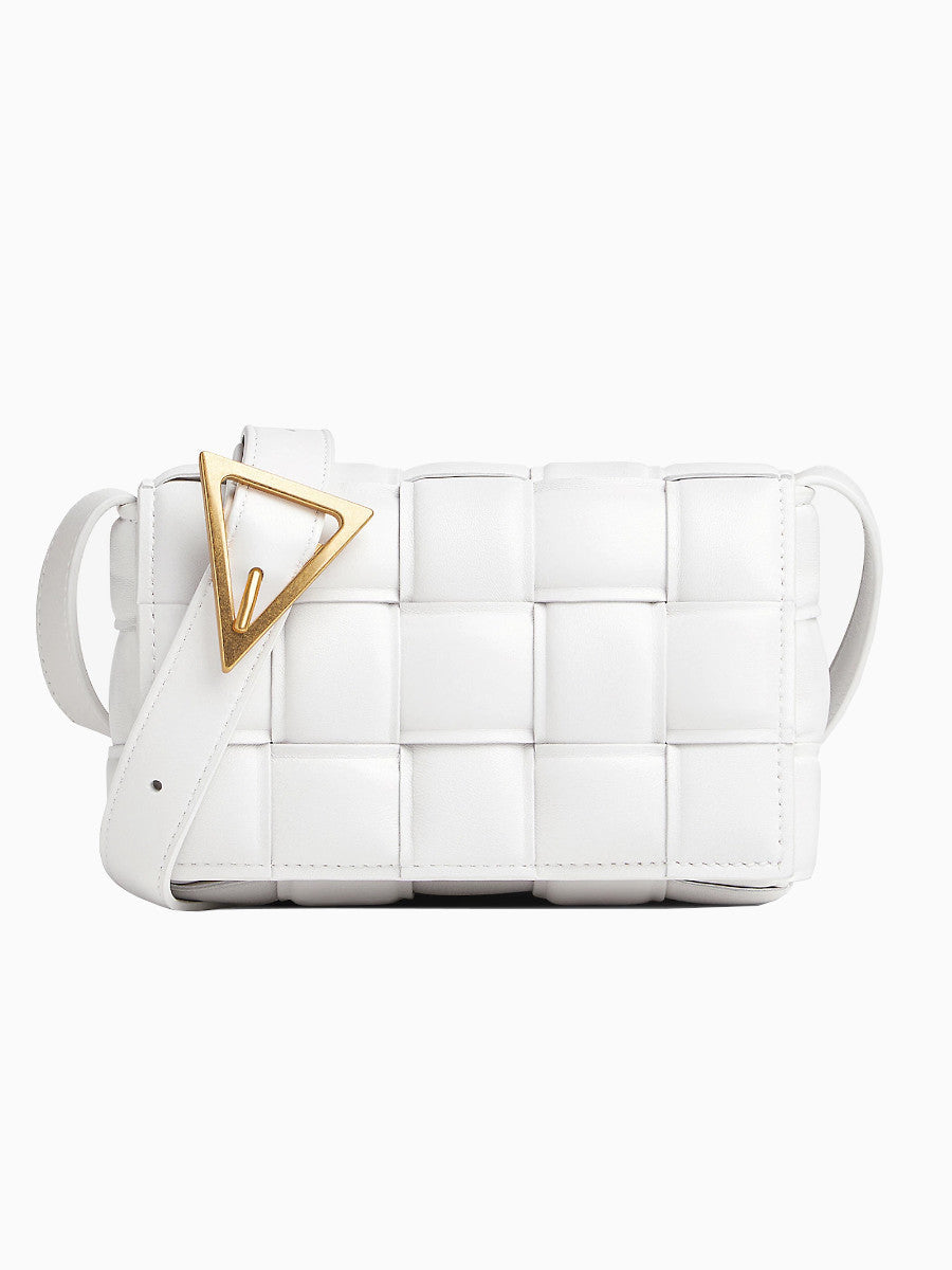 Structured Grid Shoulder Bag